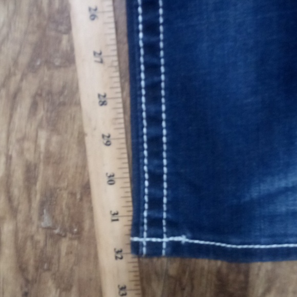 Rock Revival NWT Women's 26 Bootcut Jen Distressed Faux Leather Flap Pockets - Picture 11 of 11